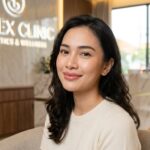 Wanita Indonesia dengan bibir penuh natural setelah filler bibir di Skinex Clinic Bintaro