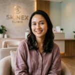 Wanita Indonesia dengan kulit cerah merata setelah chemical peel di Skinex Clinic Bintaro