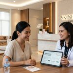 Konsultasi harga infus whitening di Skinex Clinic Bintaro bersama dokter estetika