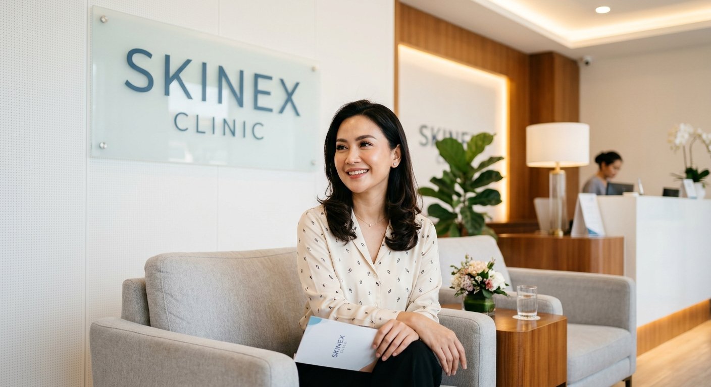 Pasien perawatan Juvelook setelah face lift di Skinex Clinic Bintaro