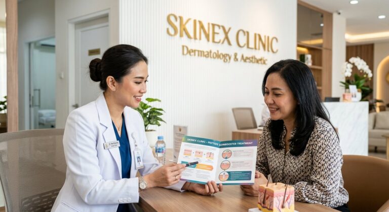 Konsultasi peptide treatment untuk penurunan berat badan di Skinex Clinic Bintaro